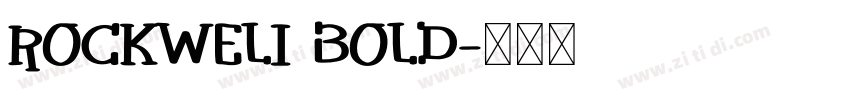 ROCKWELI BOLD字体转换